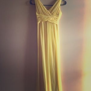 Yellow Jr Bridesmaid Dress